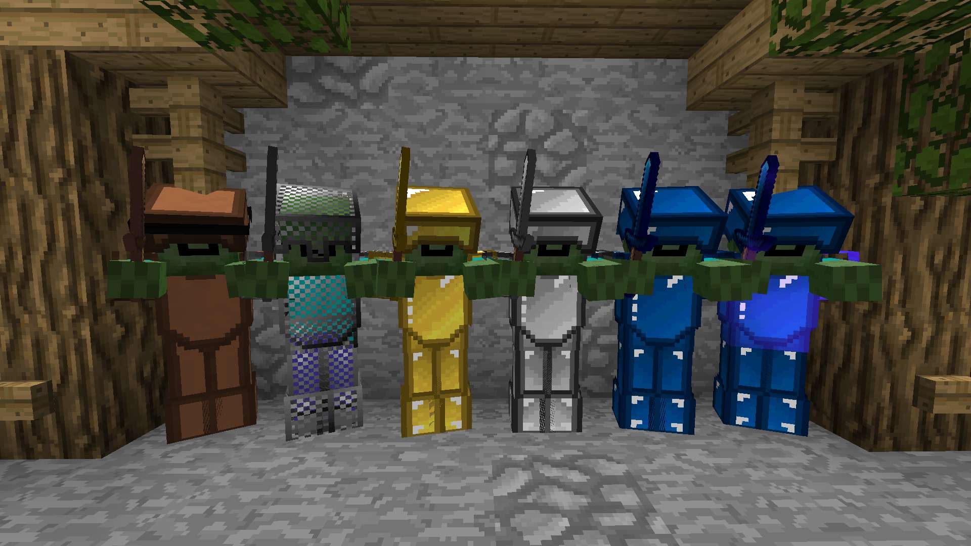 Gallery Image 1 for Navy Blue short swords on vVPRP